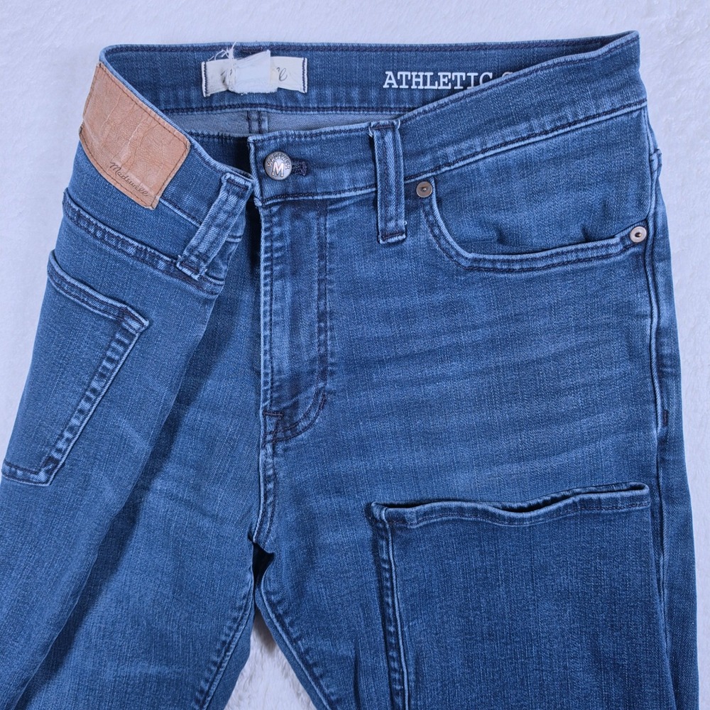 Madewell Athletic Slim Mens 35/30 Blue Denim Stretch Jeans DM3015